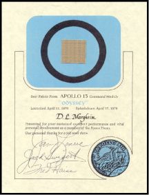Donald Lee Margheim Apollo 13 award 1970