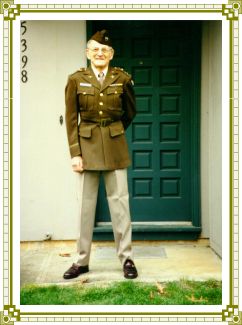 Carl Leroy Hovander, in his WW II Army Air Corp uniform 1996